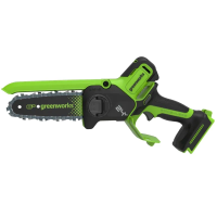 Цепная мини-пила Greenworks GD24CS15 24V (15 см) с автоматической смазкой цепи бесщеточная аккумуляторная