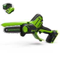 Цепная мини-пила Greenworks 24V G24MCS10 (10 см) аккумуляторная в Иркутске
